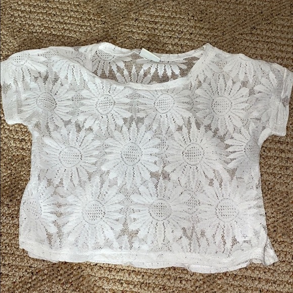 MESH FLOWER TOP - Picture 1 of 1